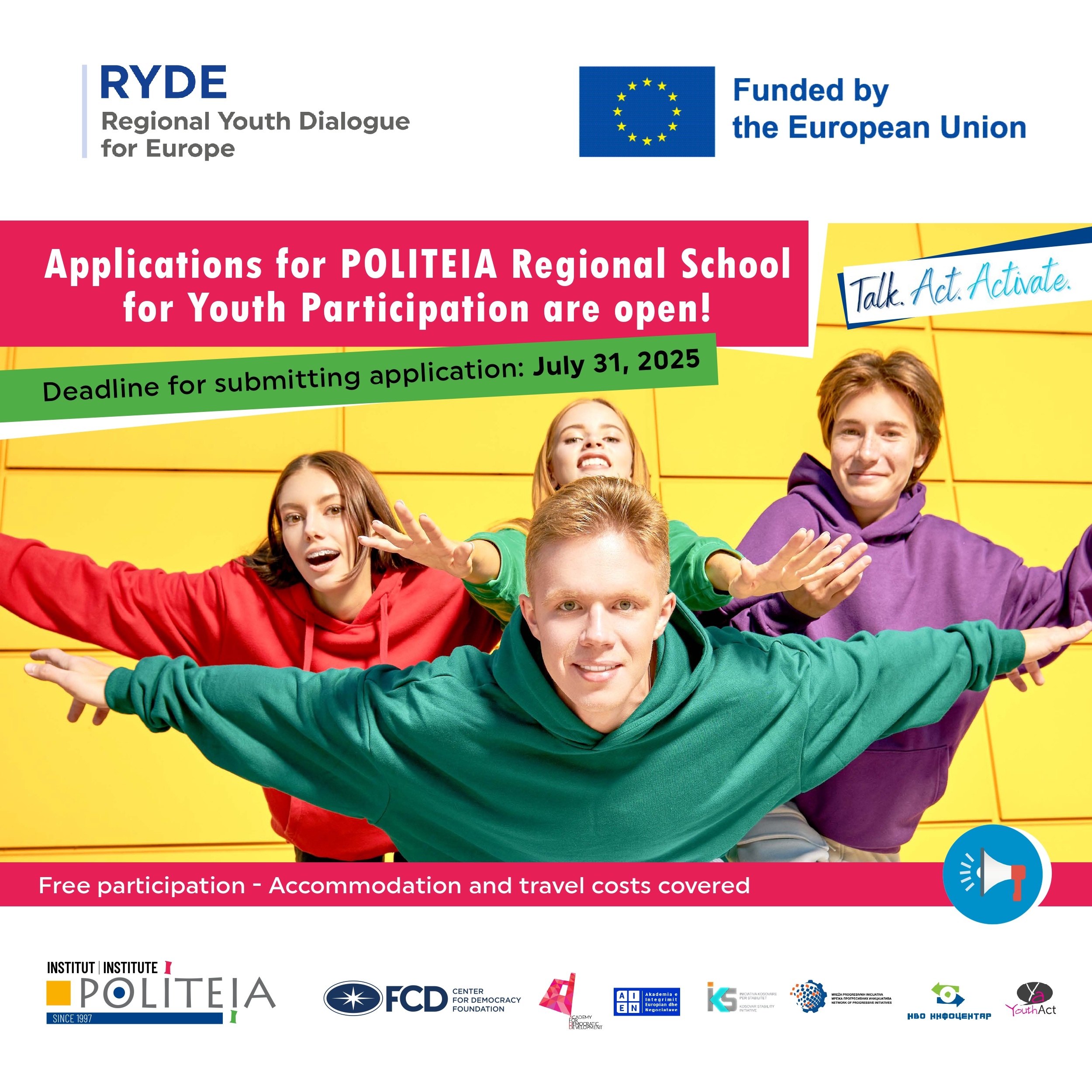 Politeia 2025 Call For Proposal Regional School for Youth Participation